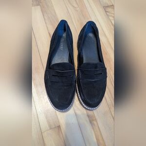 Jellypop Black Suede Penny Loafers